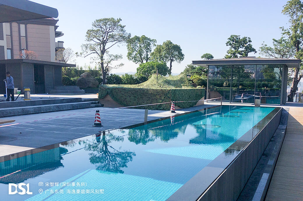 別墅泳池，室外泳館
